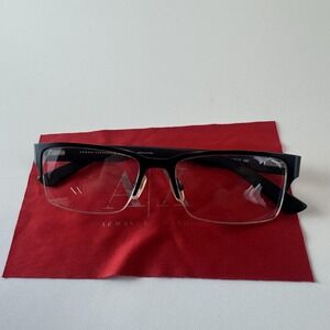 Armani‎ Exchange AX1014 6063 Eyeglasses Half Rim Black Rectangular 53-17-145